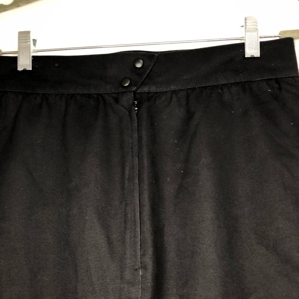 Thierry Mugler Black Cotton Asymmetric Pencil Skirt Sz. EU 44 - Picture 7 of 12